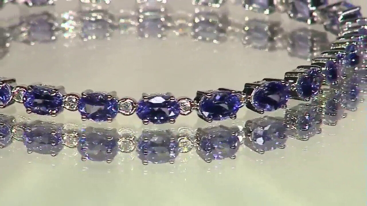 Video Bracelet en or et Tanzanite AAA