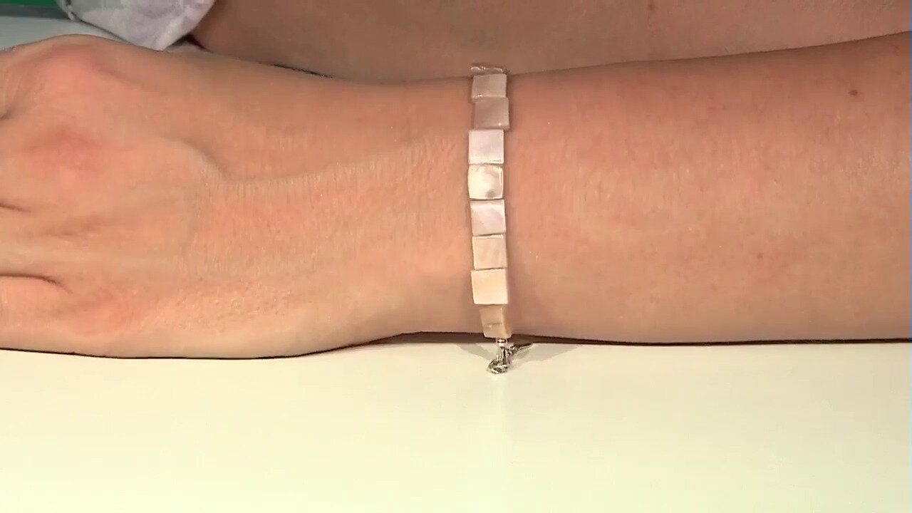 Video Zilveren armband met parelmoer