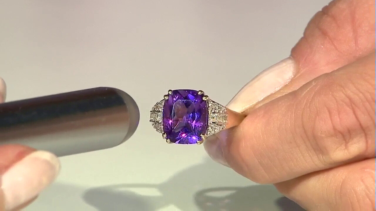Video Marokkanischer Amethyst-Goldring
