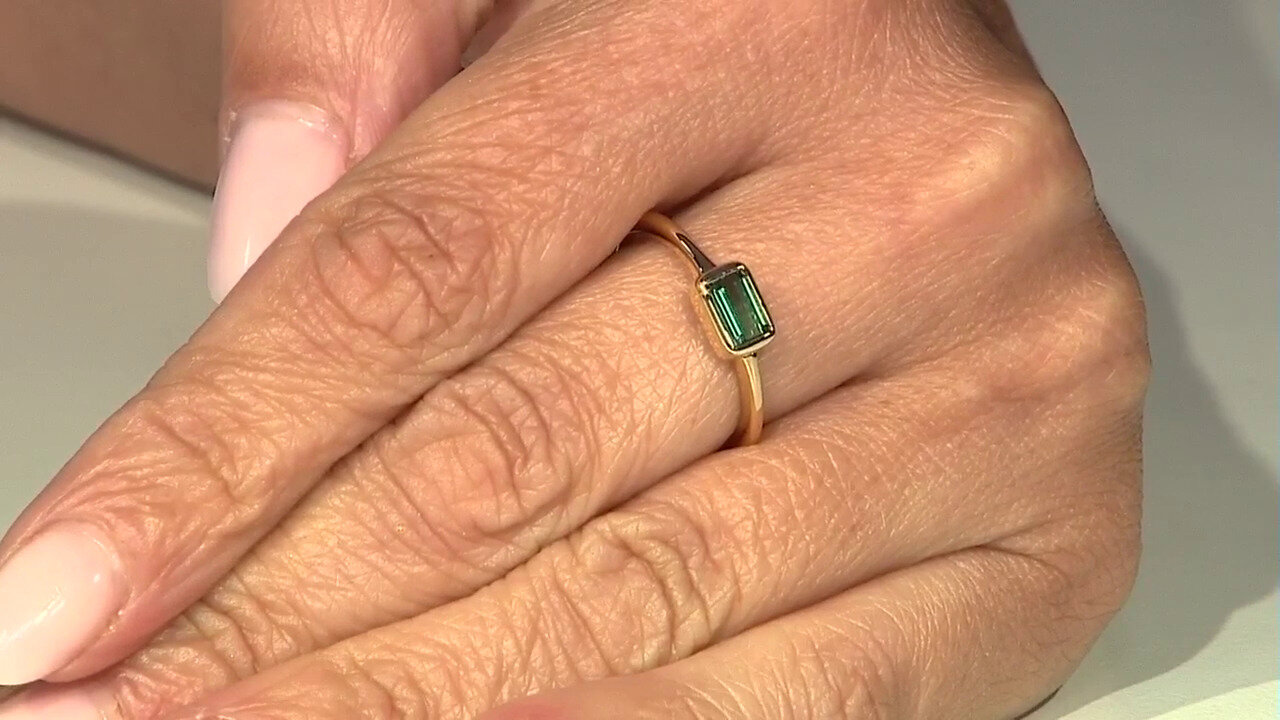 Video Benedito Green Tourmaline Silver Ring