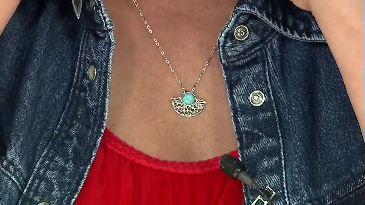 Video Pendentif en argent et Turquoise (dagen)