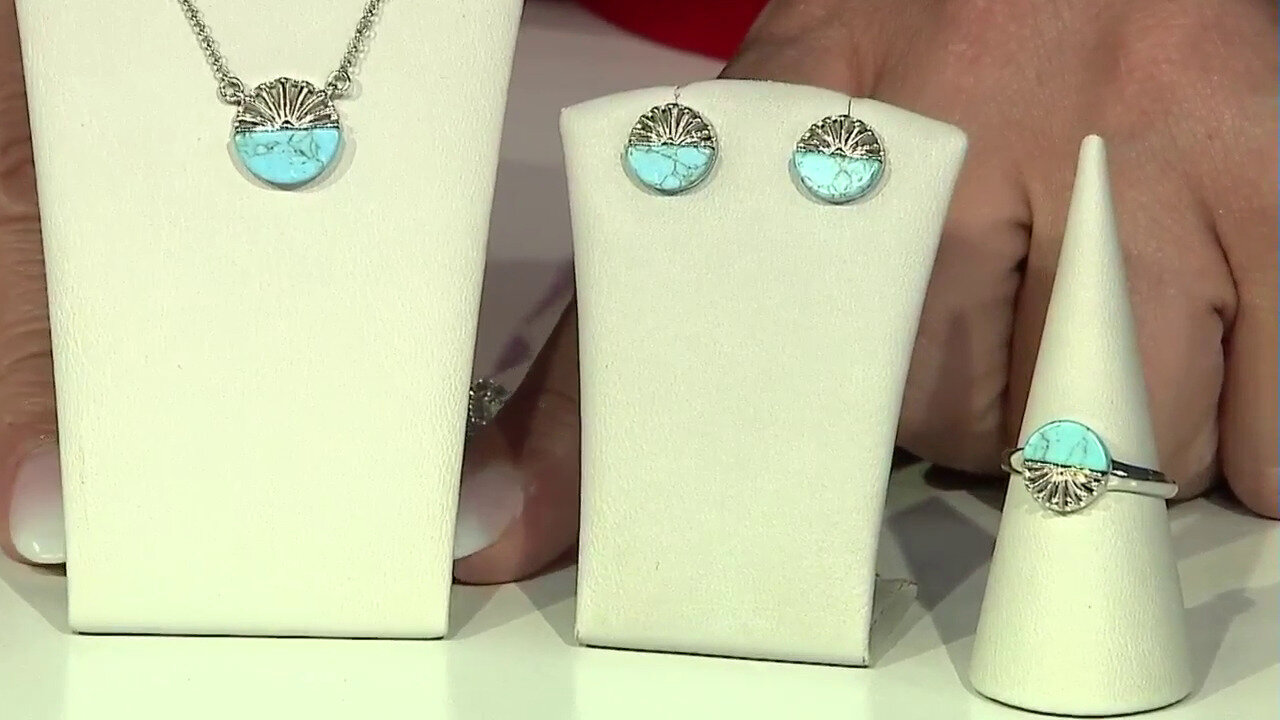 Video Boucles d'oreilles en argent et Turquoise (dagen)