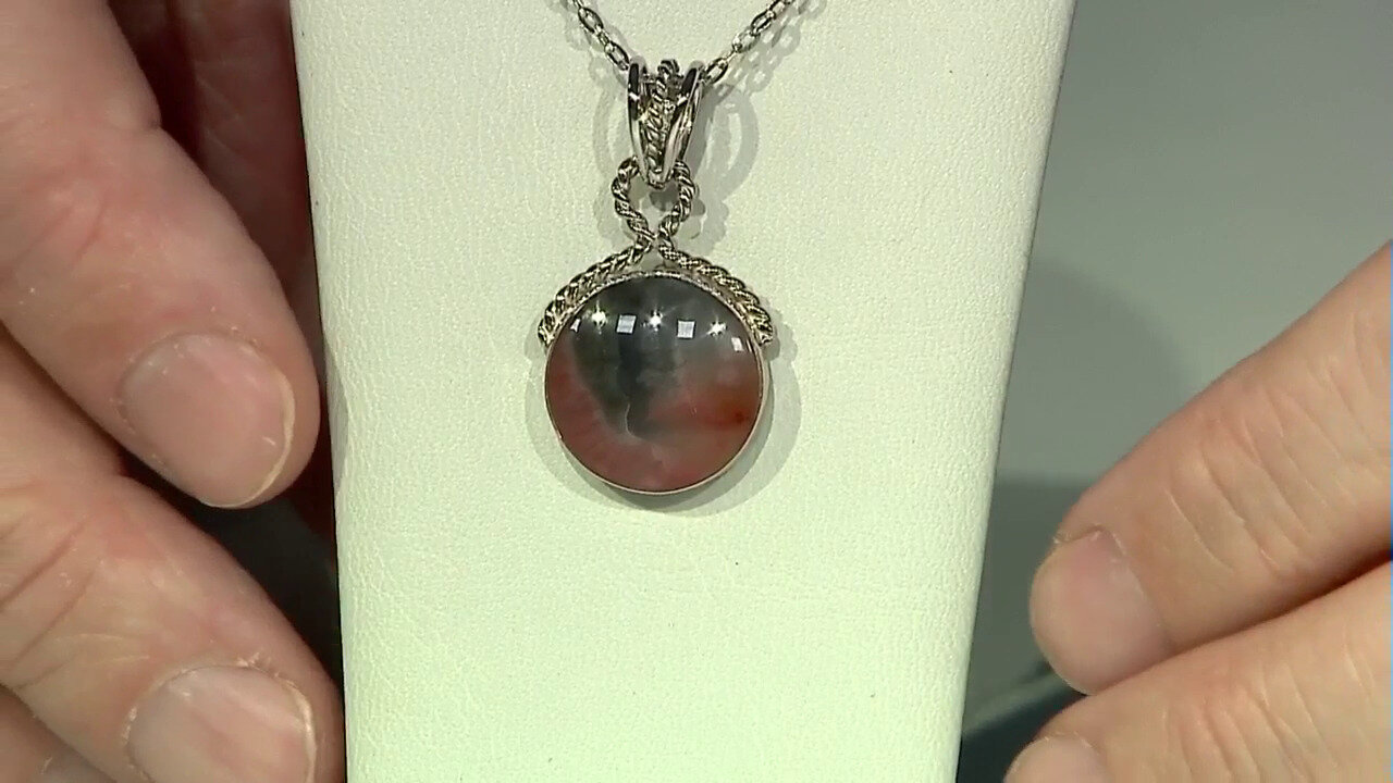 Video Java Plume Carnelian Silver Pendant (Bali Barong)