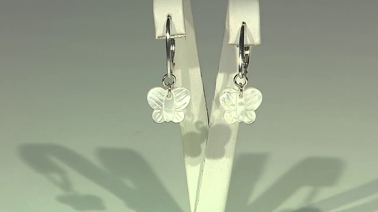 Video Boucles d'oreilles en argent et Nacre