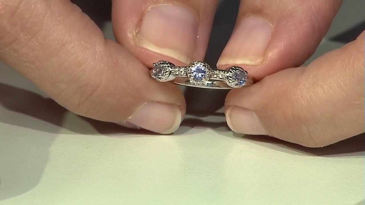 Video Tanzanite Silver Ring