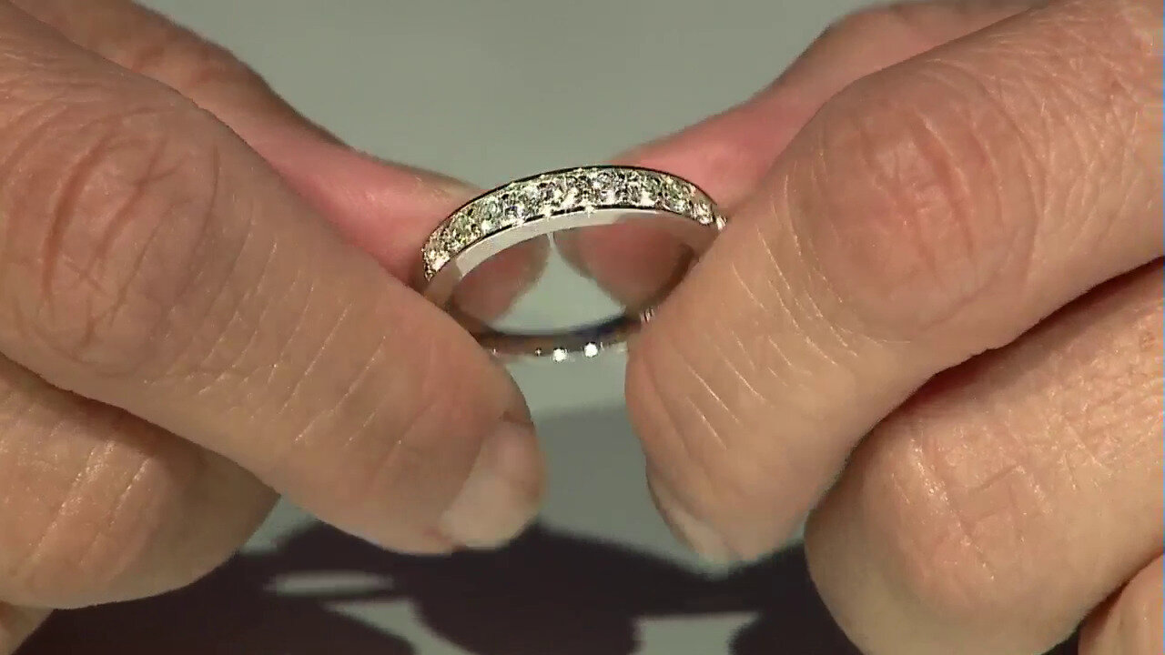 Video Zilveren ring met zirkonen