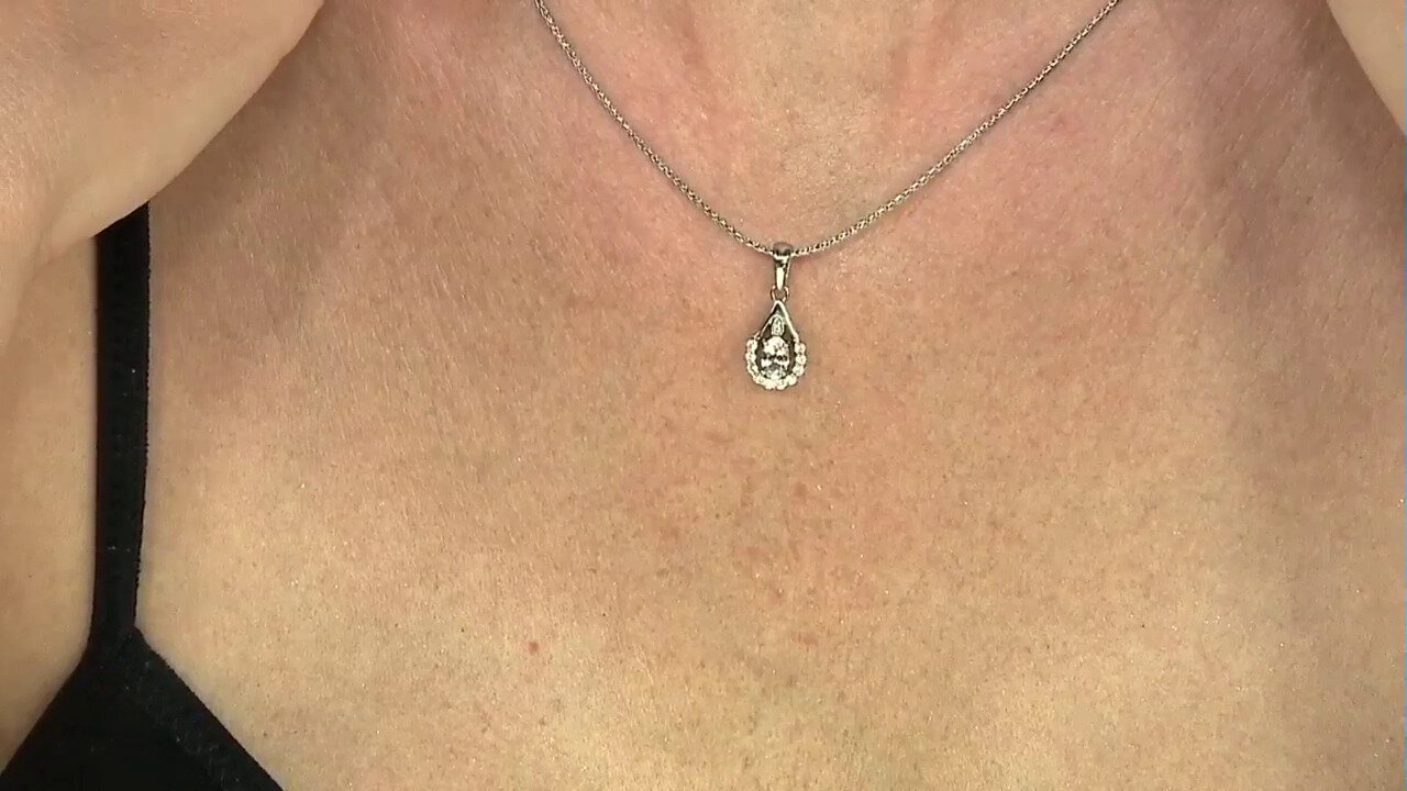 Video Pendentif en argent et Morganite de Madagascar