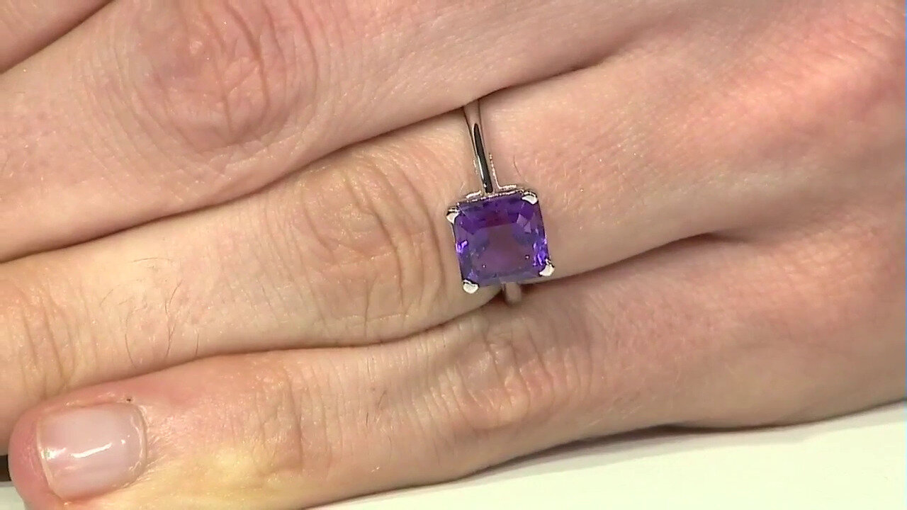 Video Siberian Amethyst Silver Ring