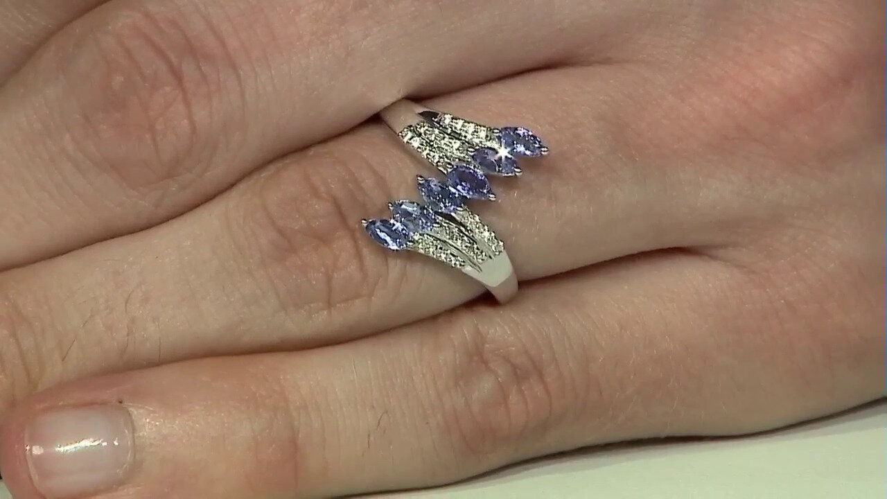 Video Bague en argent et Tanzanite