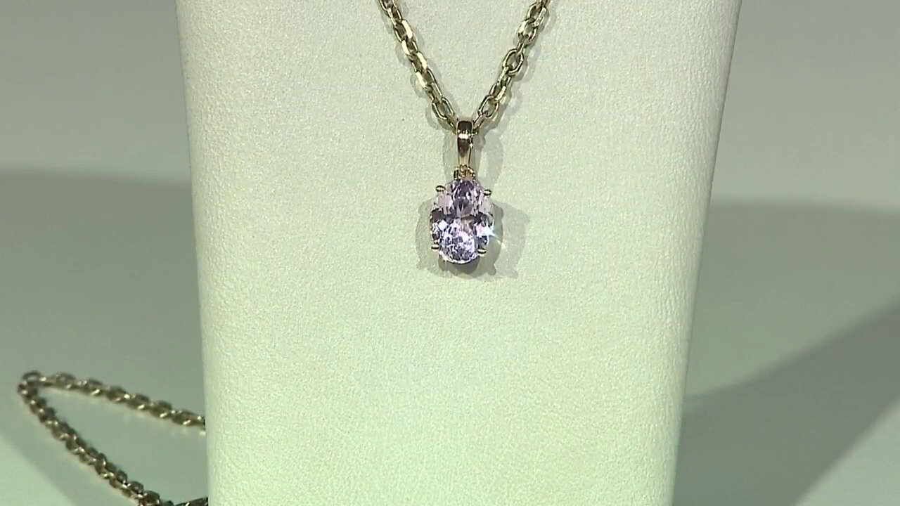 Video 9K Kunzite Gold Pendant