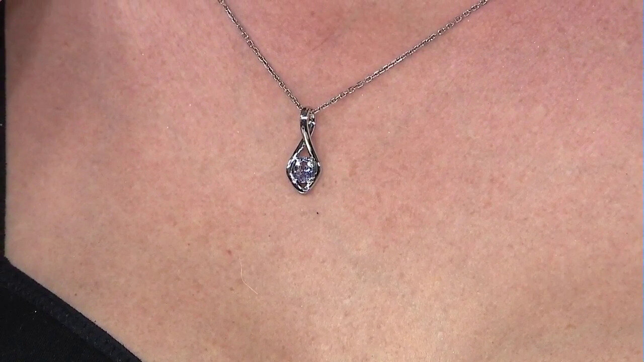 Video Unheated Tanzanite Silver Pendant