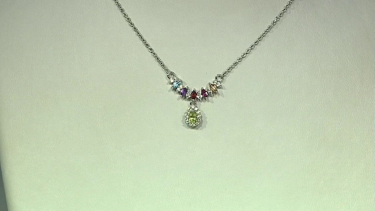 Video Peridot Silver Necklace