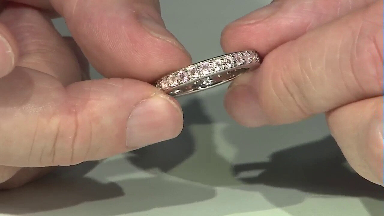 Video Bague en argent et Tourmaline rose du Nigéria