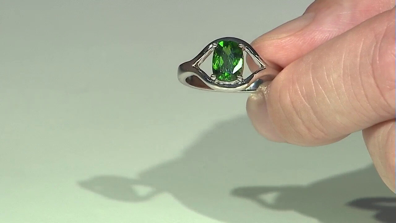 Video Russian Diopside Silver Ring