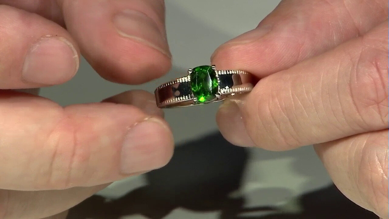 Video Russian Diopside Silver Ring