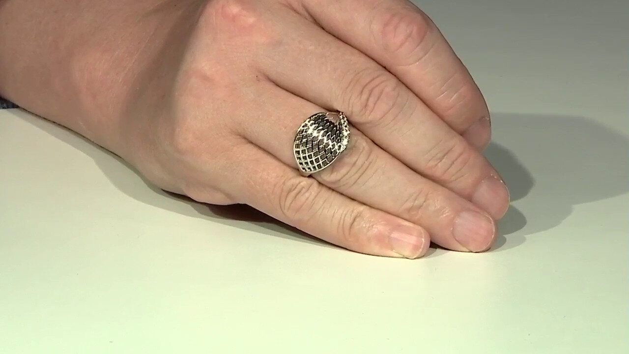 Video Zilveren ring met zirkonen (MONOSONO COLLECTION)