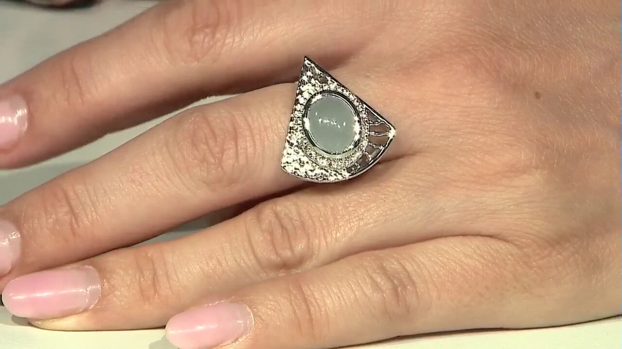 Video Brazilian Aquamarine Silver Ring (MONOSONO COLLECTION)