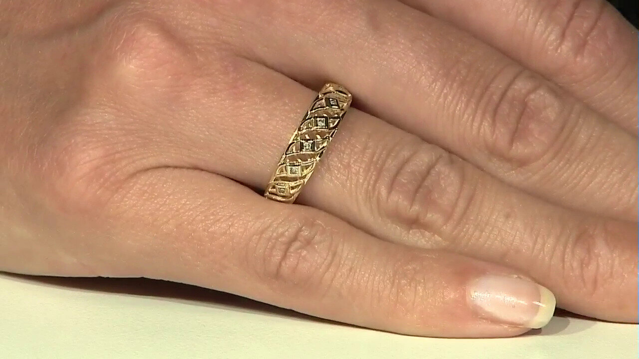 Video Gouden ring met I2 (J) Diamanten (Ornaments by de Melo)