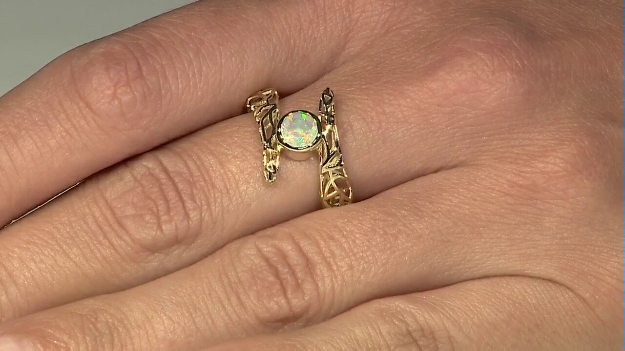 Video Gouden ring met een Welo-opaal (Ornaments by de Melo)