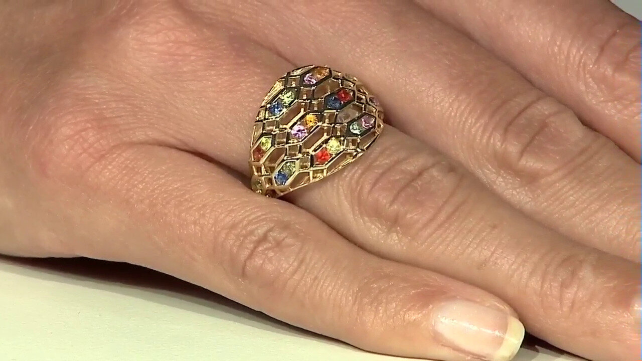 Video Bague en or et Saphir (Ornaments by de Melo)