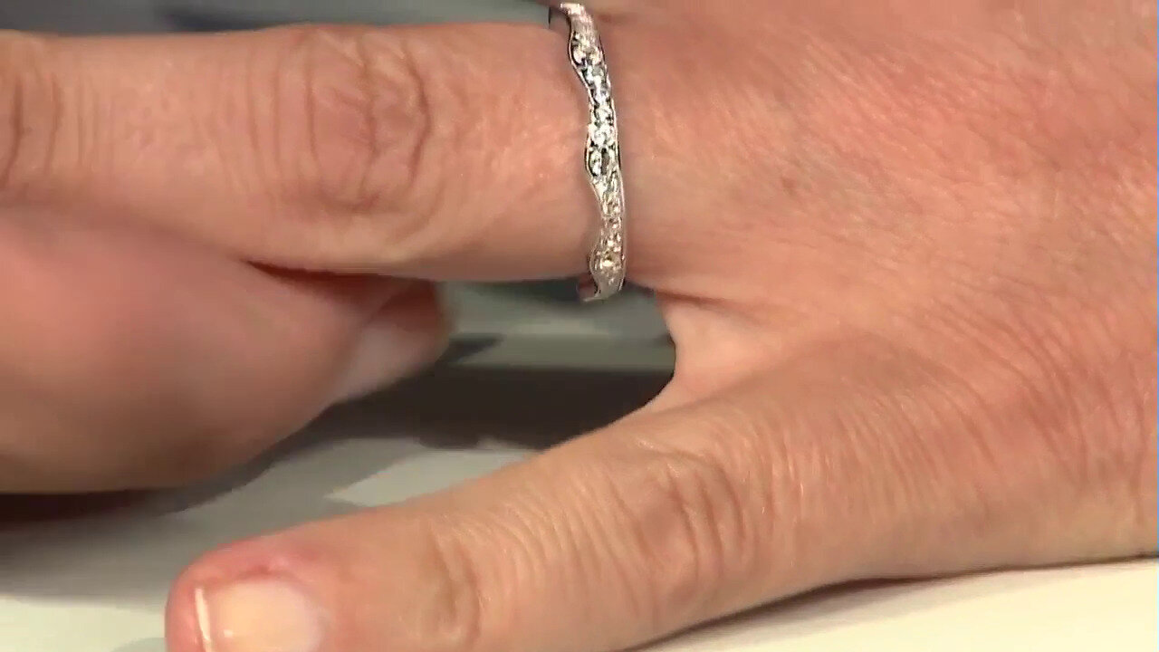 Video Bague en argent et Topaze blanche