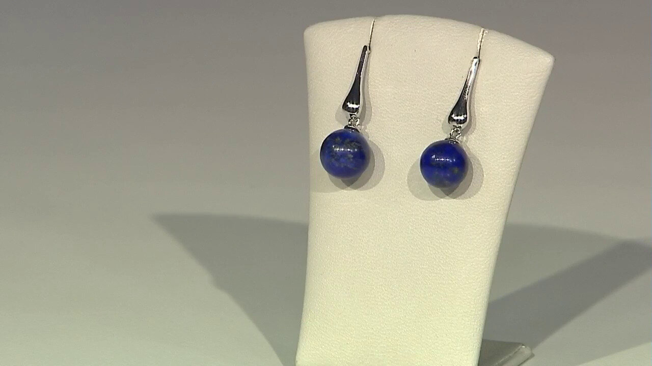 Video Lapis Lazuli Silver Earrings