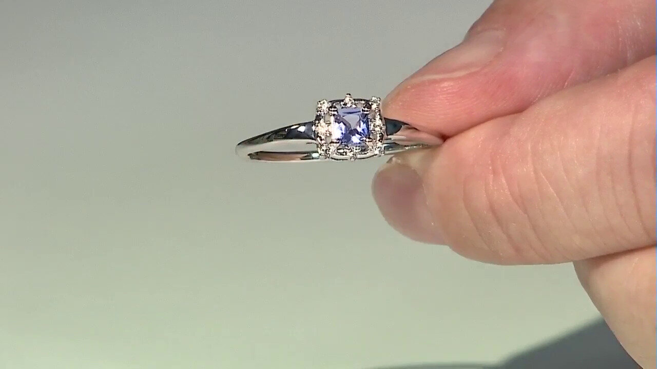 Video Tanzanite Silver Ring