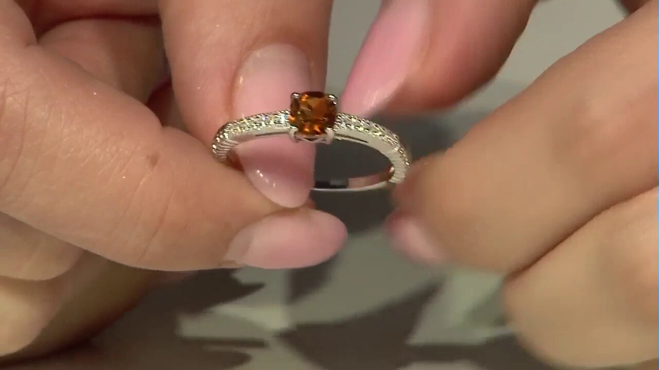 Video Madeira Citrine Silver Ring