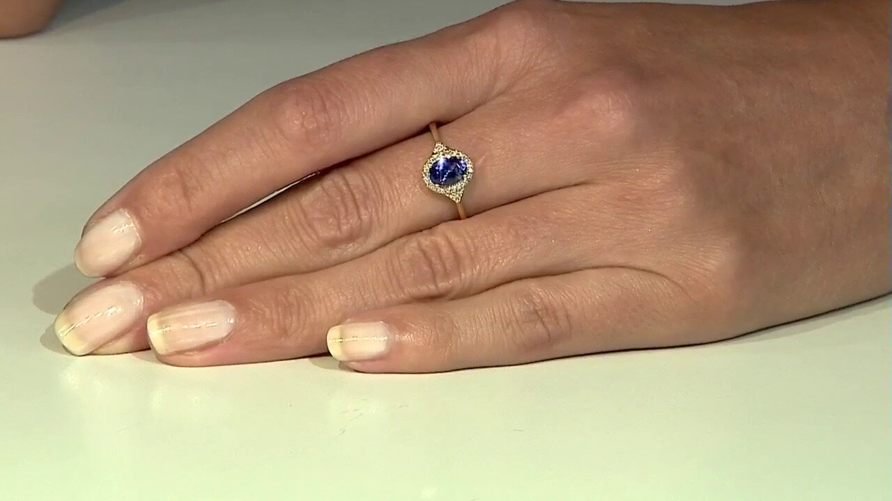 Video Bague en or et Tanzanite AAA