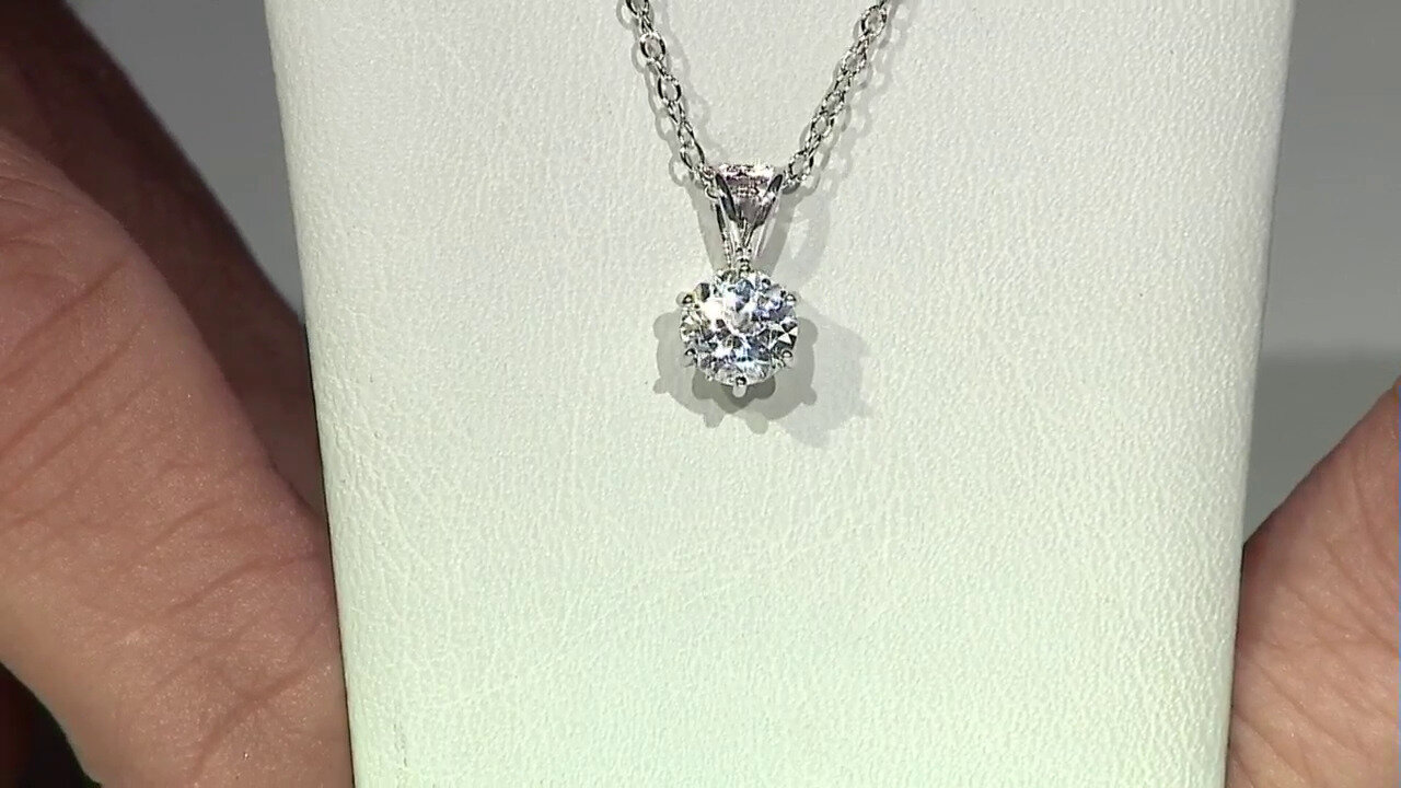 Video White Topaz Silver Necklace