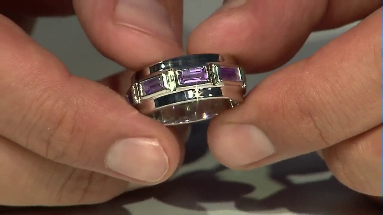 Video Siberian Amethyst Silver Ring