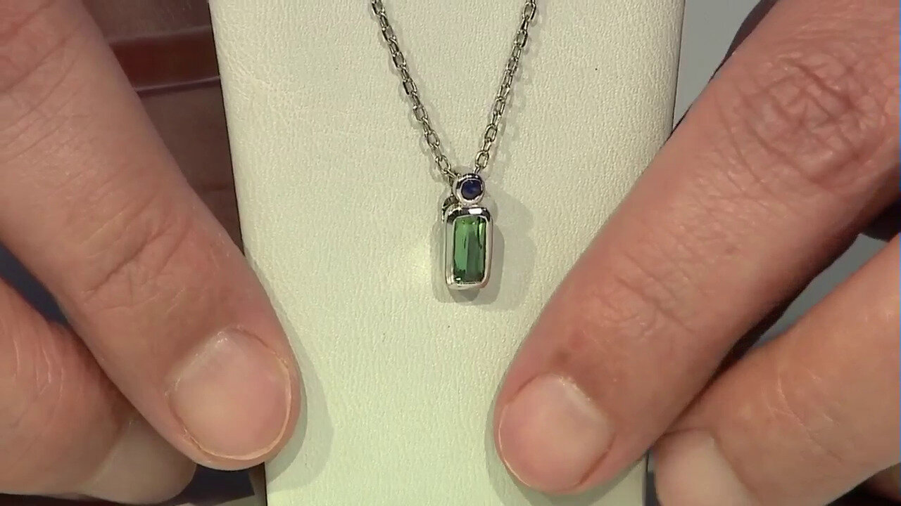 Video Benedito Green Tourmaline Silver Pendant