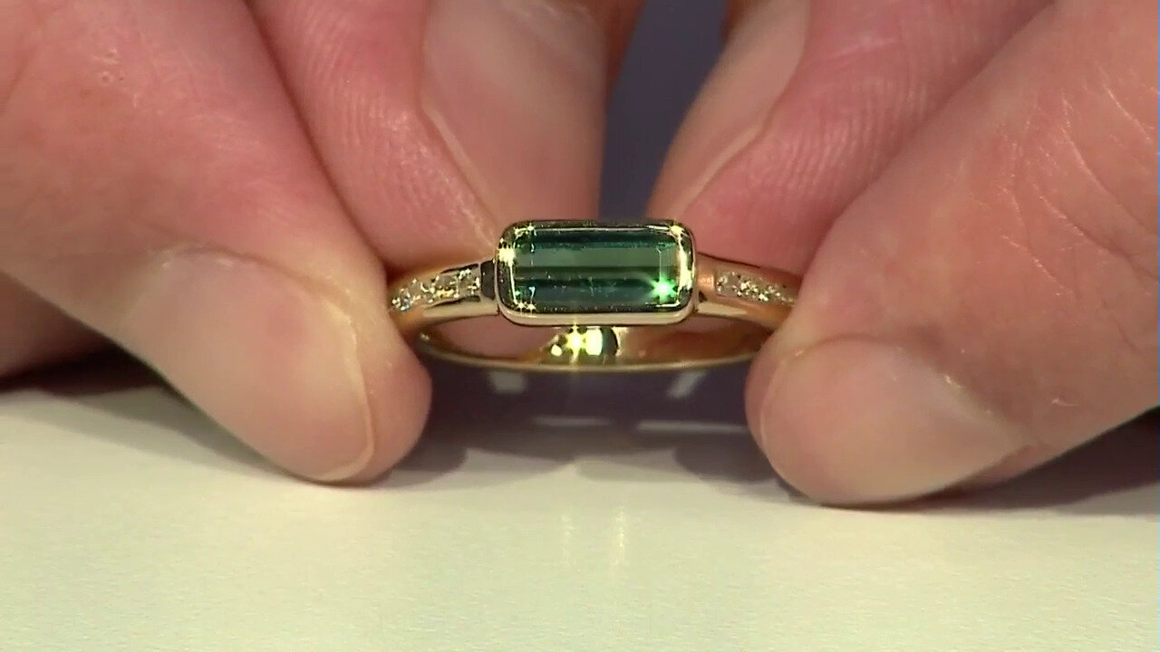 Video Benedito Green Tourmaline Silver Ring