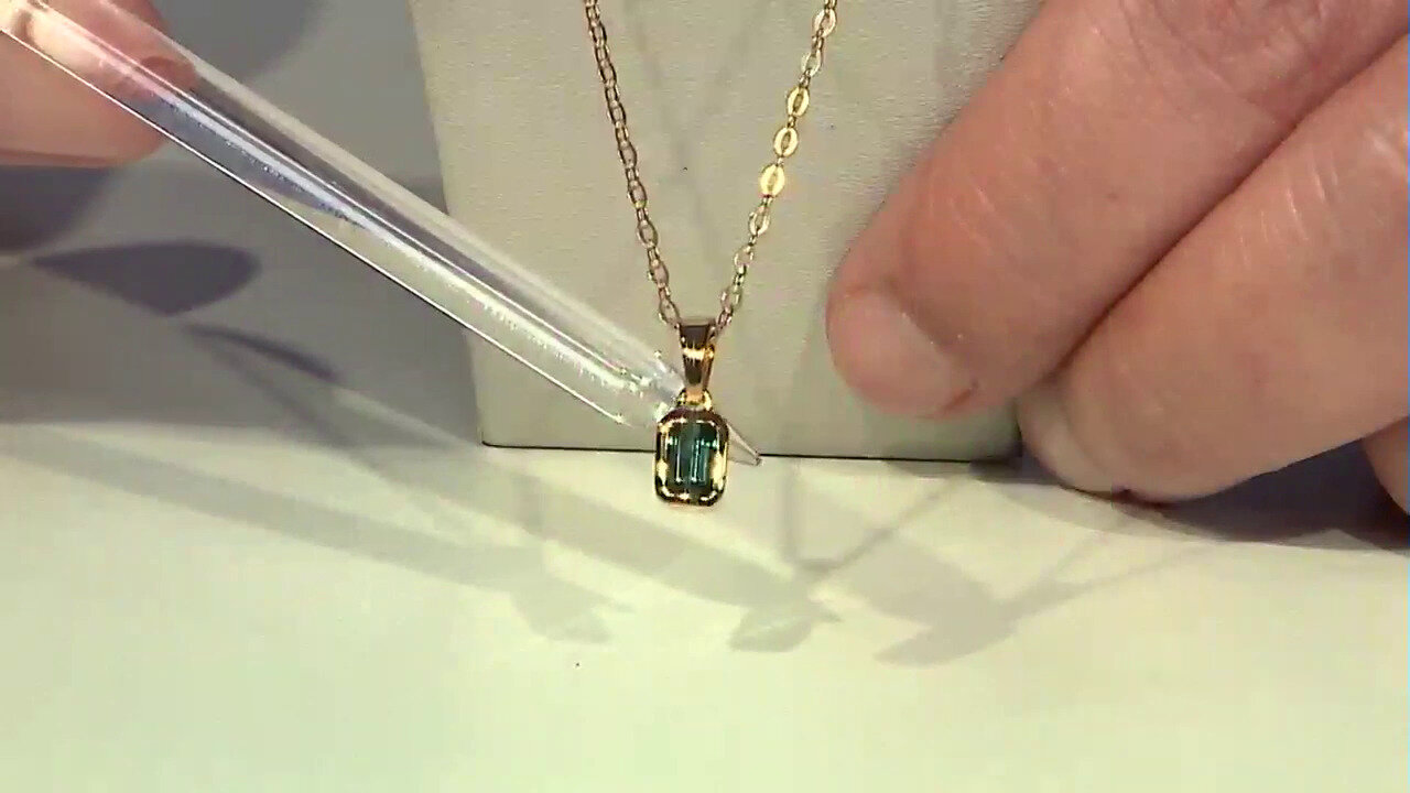 Video Pendentif en argent et Tourmaline verte de Benedito