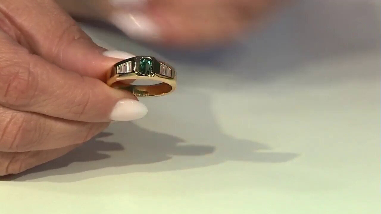 Video Bague en argent et Tourmaline verte de Benedito