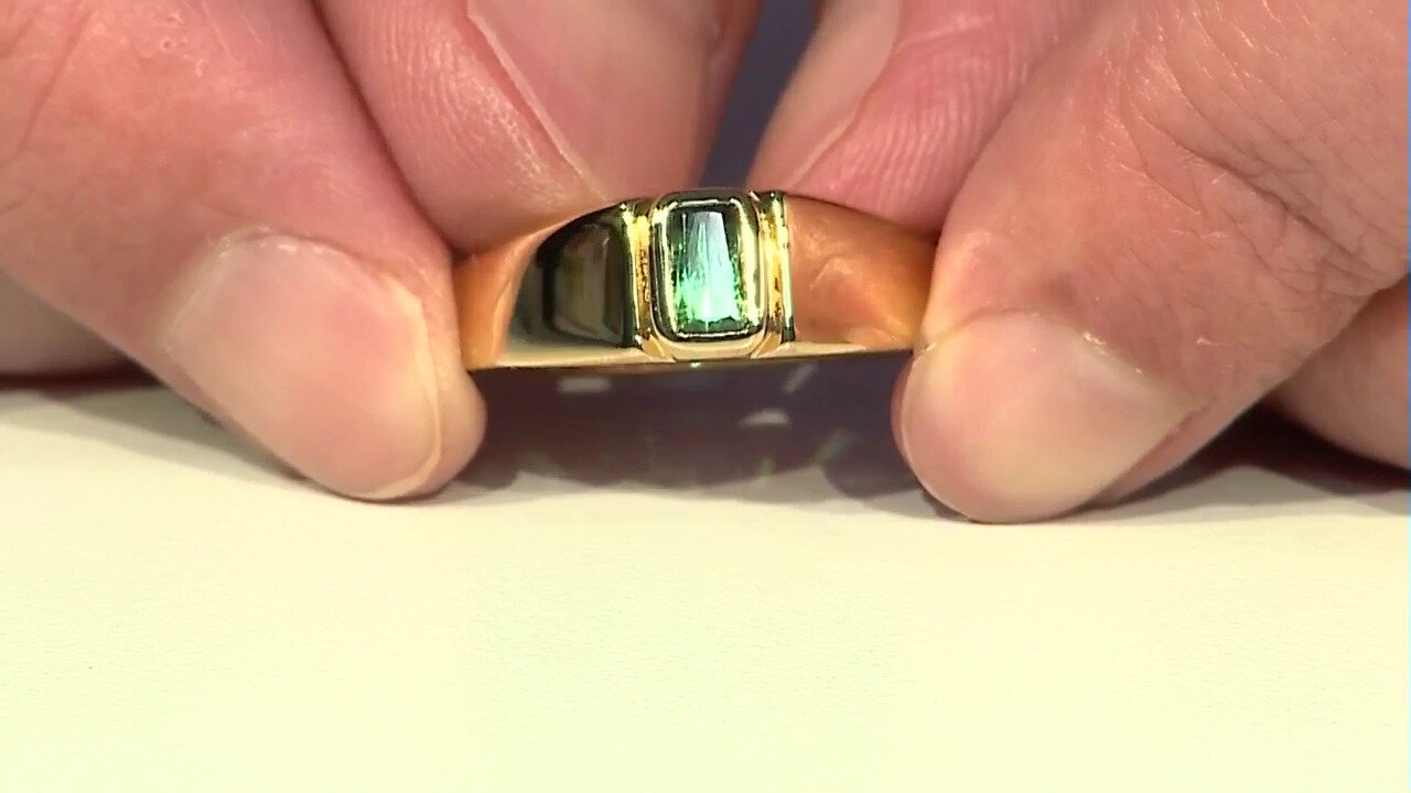 Video Bague en argent et Tourmaline verte de Benedito