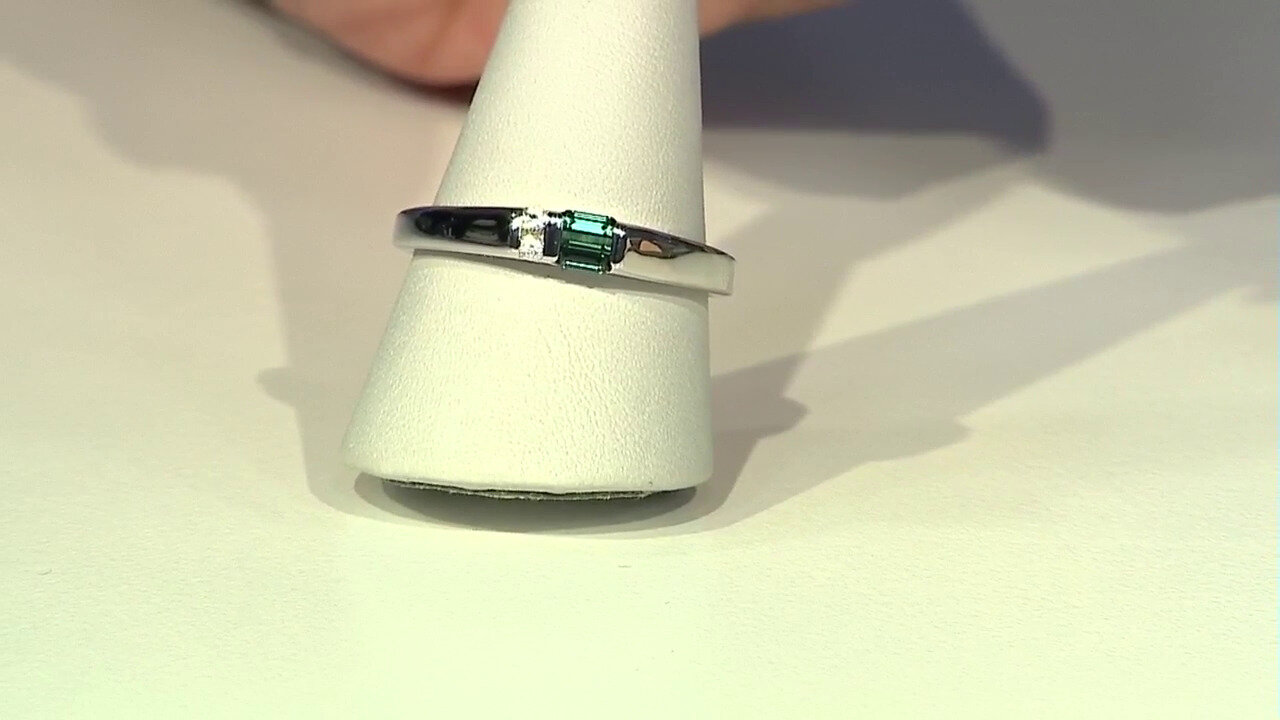 Video Bague en argent et Tourmaline verte de Benedito