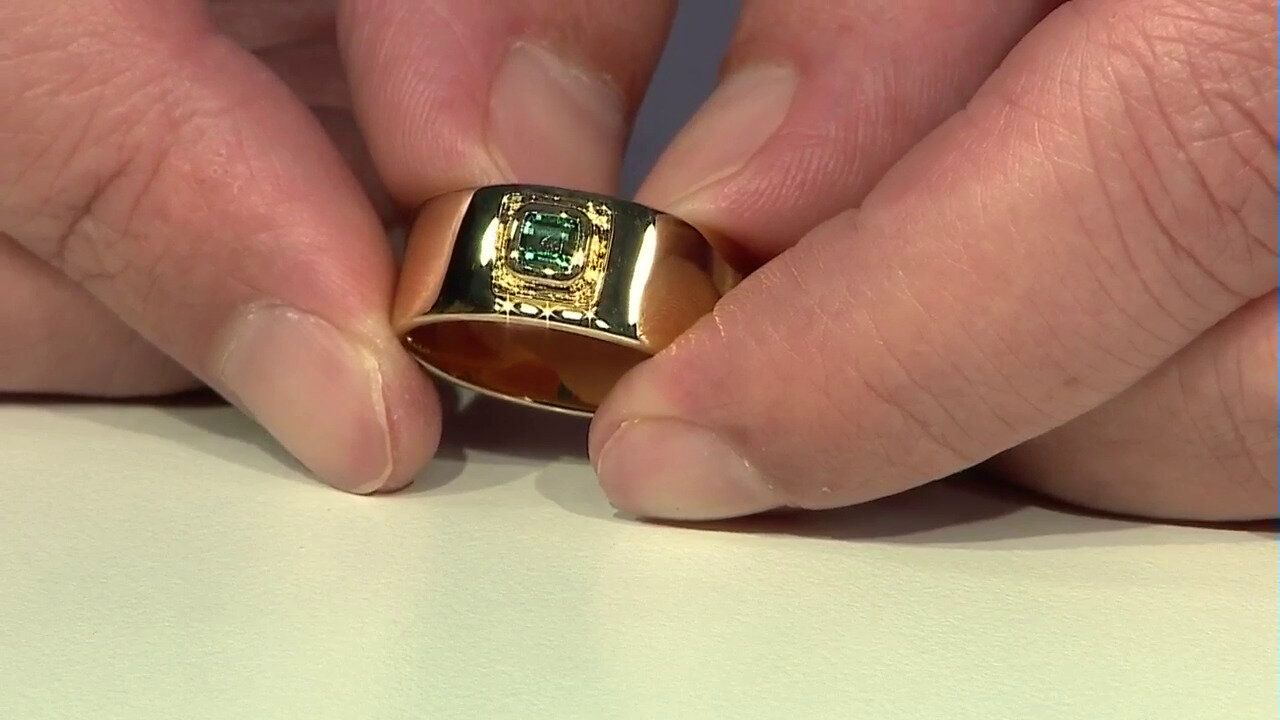 Video Bague en argent et Tourmaline verte de Benedito