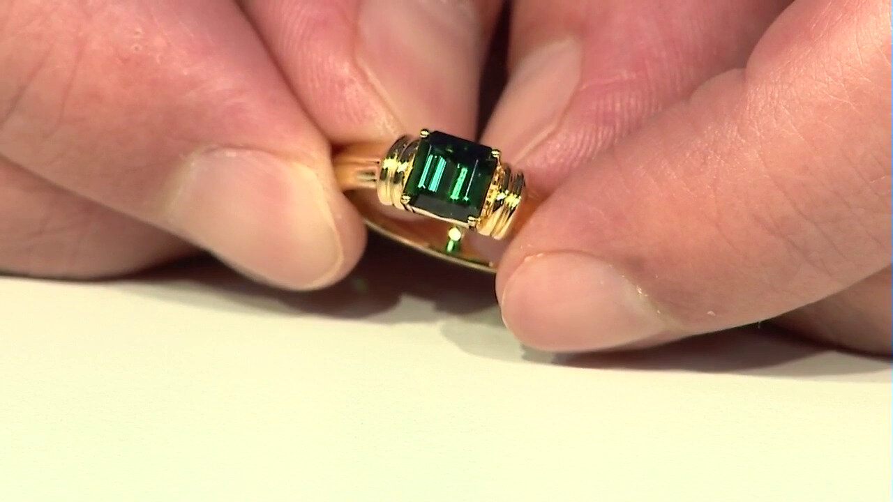 Video Bague en argent et Tourmaline verte de Benedito