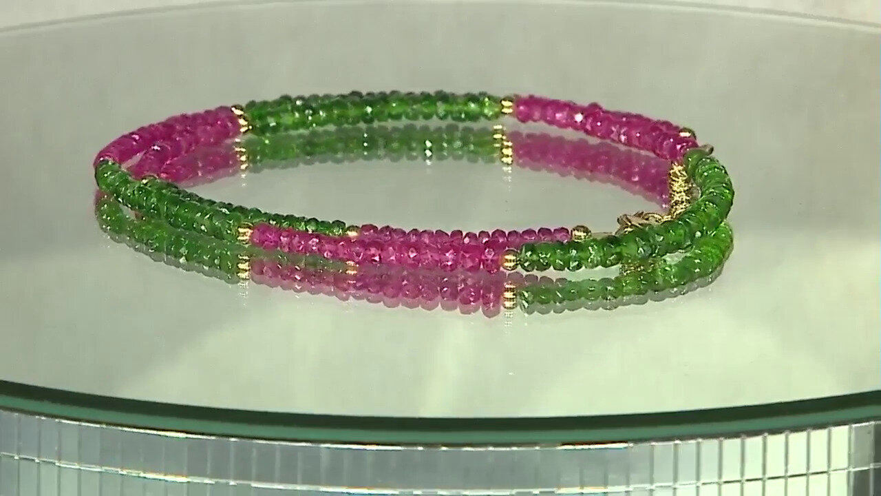 Video Russian Diopside Silver Necklace