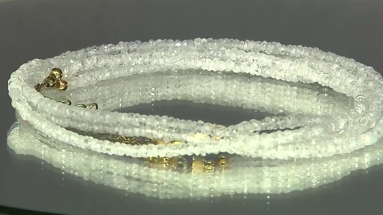 Video Collana in argento con Zaffiro Bianco