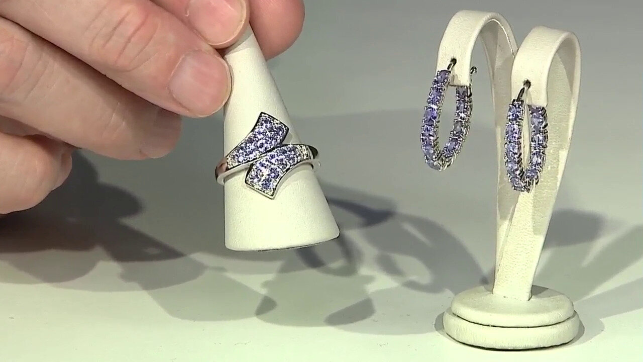 Video Bague en argent et Diopside de Russie