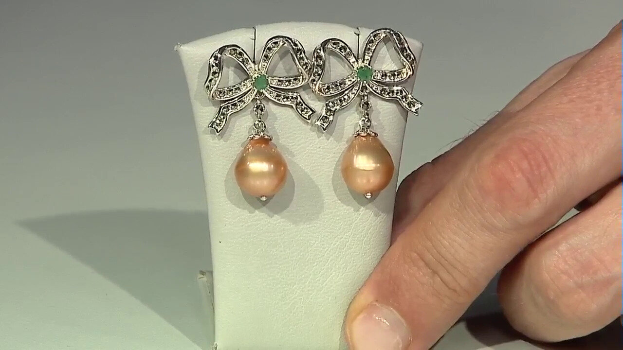 Video Boucles d'oreilles en argent et Perle de culture d'eau douce (Annette classic)