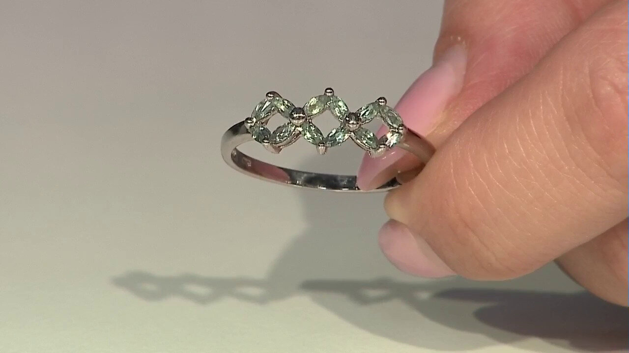 Video Zilveren ring met Braziliaanse alexandrieten