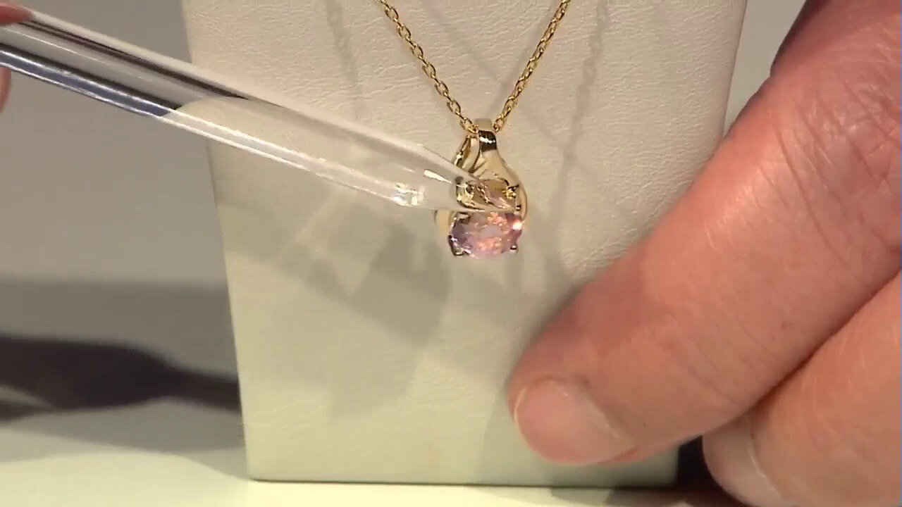 Video Kunzite Silver Necklace