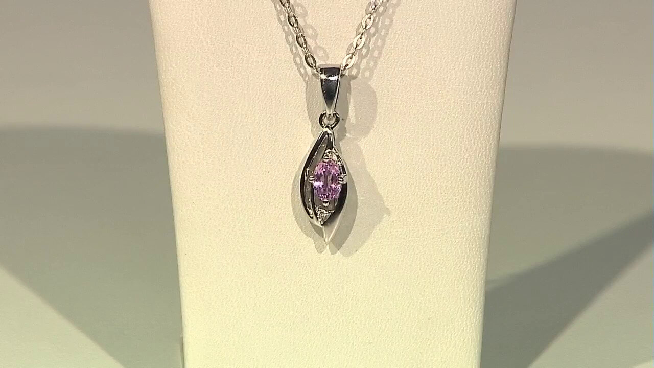 Video Pendentif en argent et Kunzite