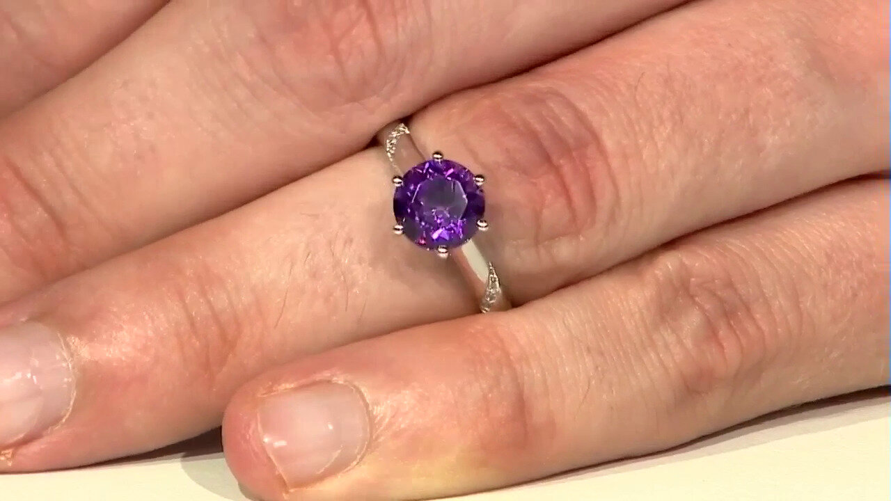 Video Bague en argent et Améthyste de Sibérie