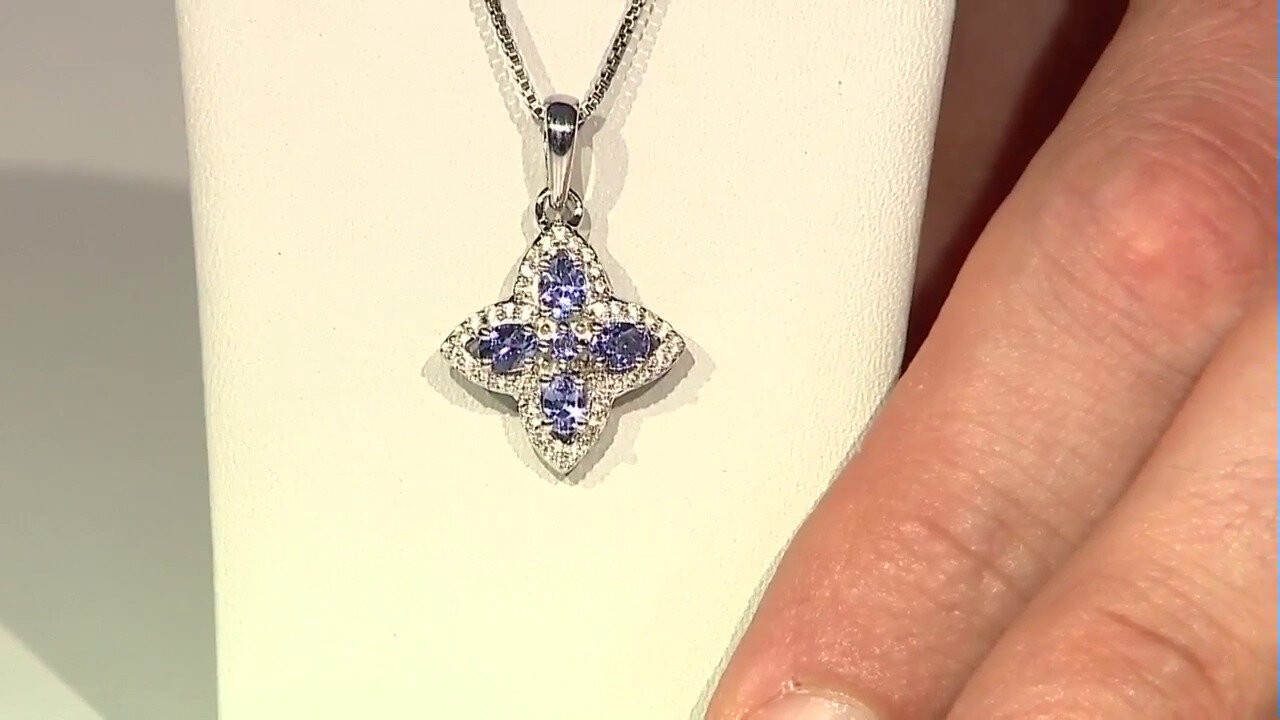 Video Pendentif en argent et Tanzanite