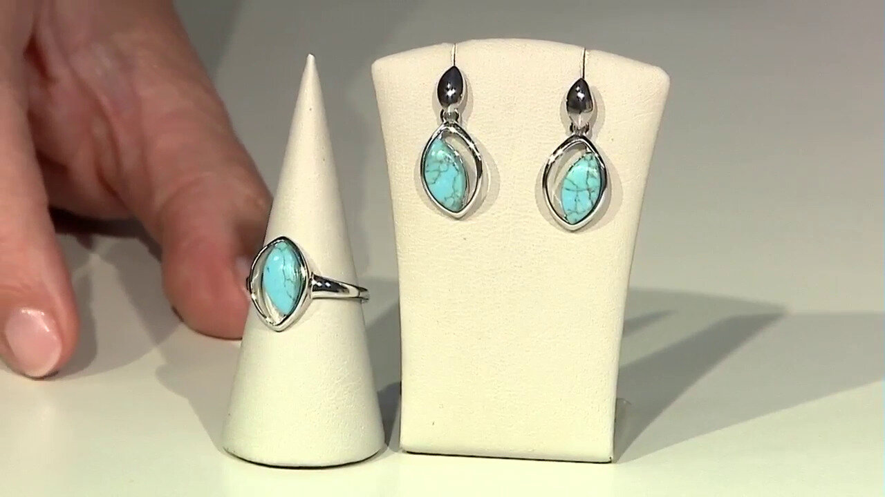 Video Boucles d'oreilles en argent et Turquoise (dagen)