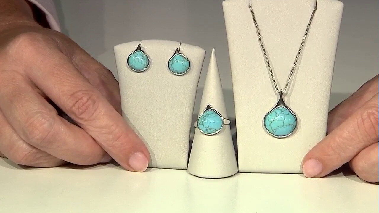 Video Turquoise Silver Earrings (dagen)